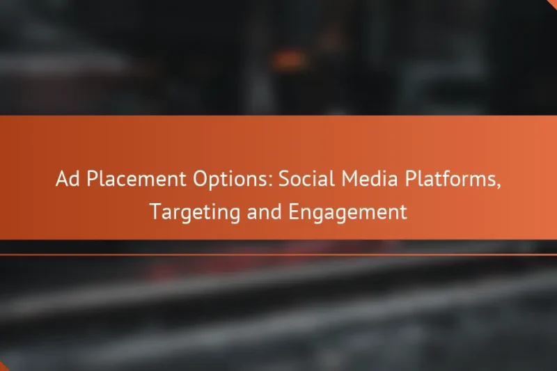 Варианты размещения рекламы: платформы социальных сетей, таргетинг и вовлеченность
