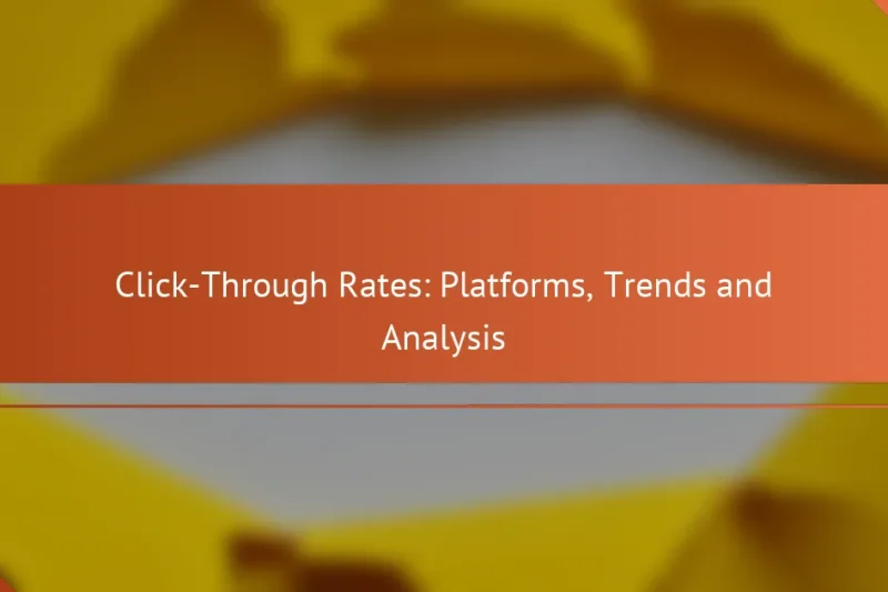 Кликовые показатели: платформы, тренды и анализ