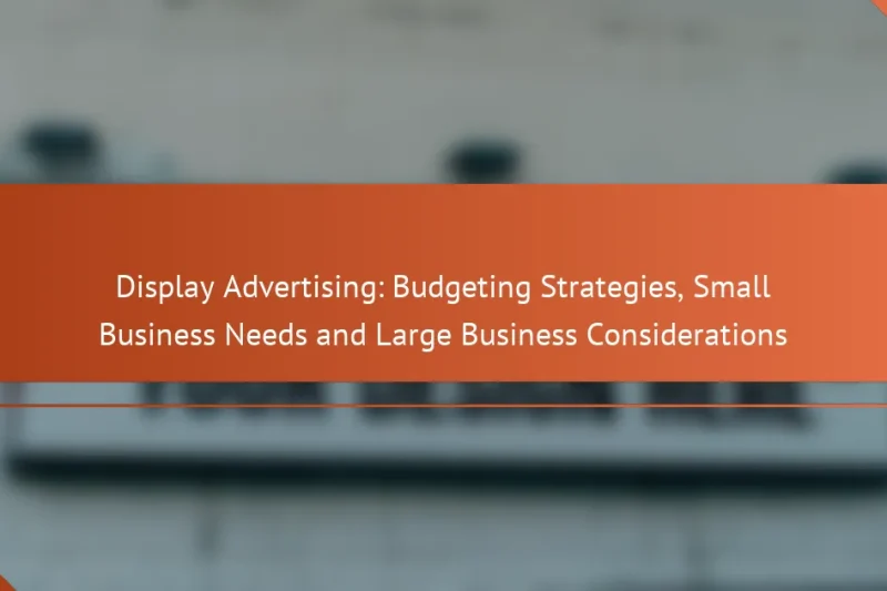 Медийная реклама: стратегии бюджетирования, потребности малого бизнеса и особенности крупного бизнеса