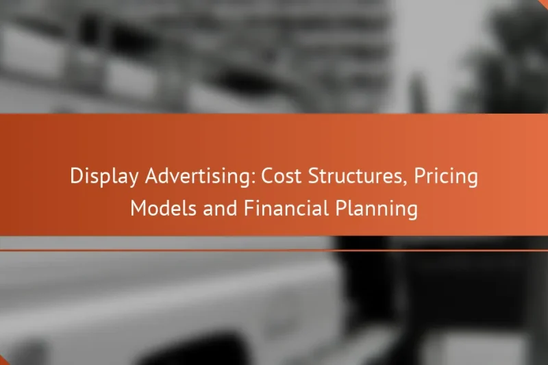 Медийная реклама: структуры затрат, модели ценообразования и финансовое планирование