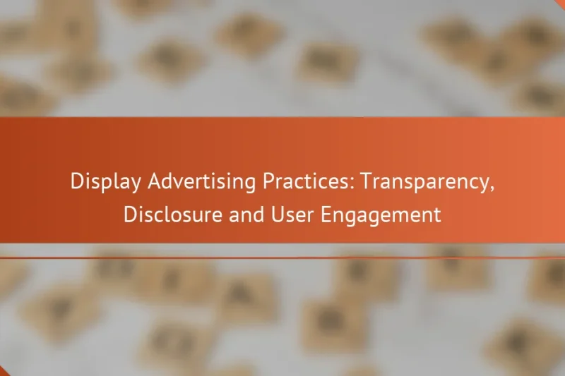 Практики медийной рекламы: прозрачность, раскрытие информации и вовлечение пользователей