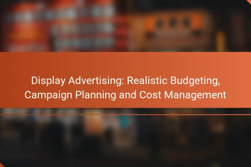 Медийная реклама: реалистичное бюджетирование, планирование кампаний и управление затратами