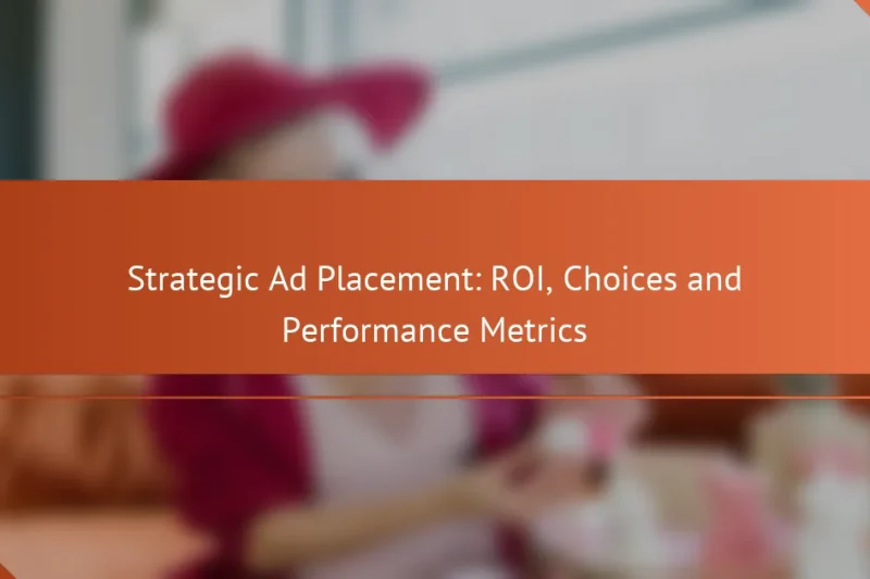 Стратегическое размещение рекламы: ROI, выбор и показатели эффективности